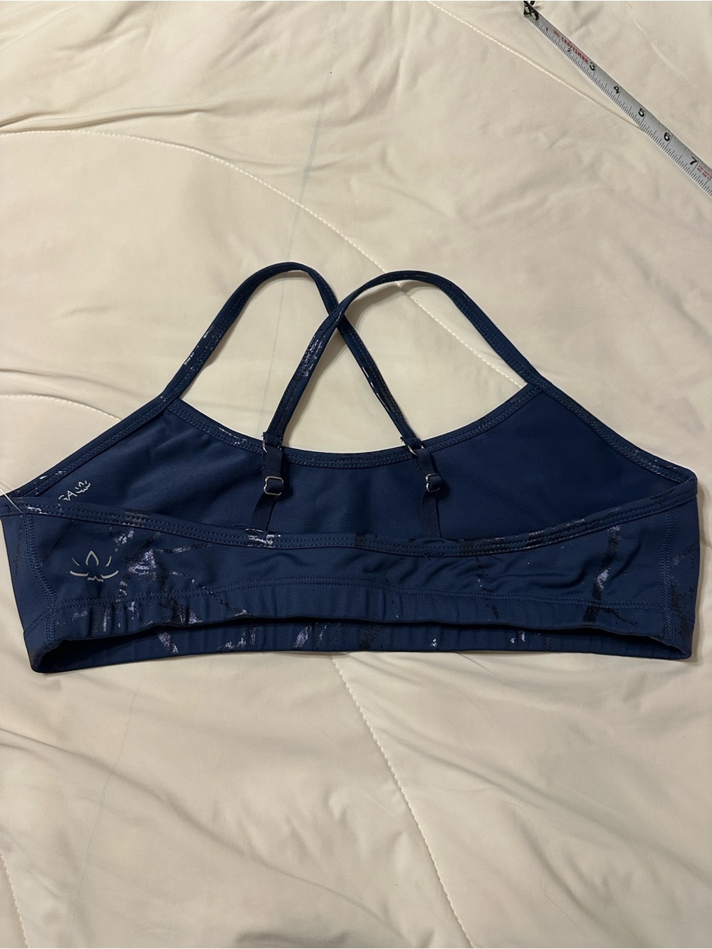 Beyond Yoga Lost Your Marbles Sports Bra w/ Metallic Marble Print - NWT - Size L - Picture 2 of 10